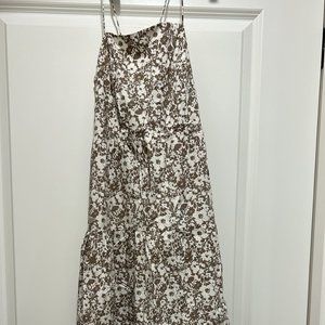 Rails Tan and White Floral Dress